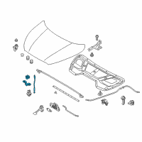 OEM 2015 Hyundai Tucson Rod Assembly-Hood Stay Diagram - 81170-2S000