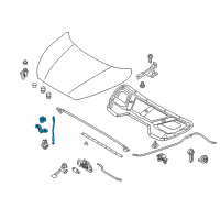 OEM Hyundai Tucson Rod Assembly-Hood Stay Diagram - 81170-2S000