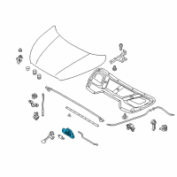 OEM 2015 Hyundai Tucson Latch Assembly-Hood Diagram - 81130-2S000