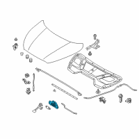 OEM Hyundai Tucson Latch Assembly-Hood Diagram - 81130-2S000