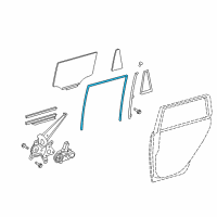 OEM 2010 Scion xB Run Channel Diagram - 68142-12310