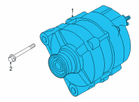 OEM Nissan Rogue Alt Assembly Diagram - 23100-6RA0A