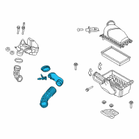 OEM 2017 Ford Explorer Inner Hose Diagram - FB5Z-9B659-B