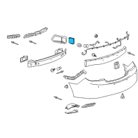 OEM 2011 Buick LaCrosse Object Sensor Diagram - 22859550