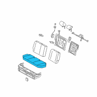 OEM Scion xB Seat Cushion Diagram - 71601-12061-B0