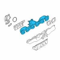 OEM 2013 BMW 760Li Exhaust Manifold Diagram - 11627561574