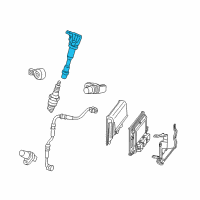 OEM 2014 Honda Insight Coil Assembly B, Plug Top Diagram - 30521-RBJ-S01