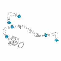 OEM 2020 Honda Civic Clip, Hose (18.7MM) Diagram - 19512-PK2-003