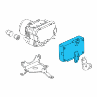 OEM 2001 Acura CL Control Unit, Brake System Diagram - 39770-S0K-A51