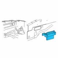 OEM 2000 Ford Ranger Control Module Diagram - F29Z-2C018-A