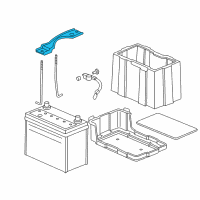 OEM Honda Plate, Battery Setting (55B) Diagram - 31512-SDA-A00