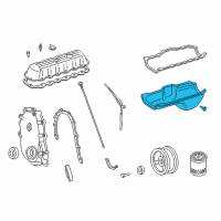 OEM 1997 Jeep Wrangler Pan-Engine Oil Diagram - 53020560