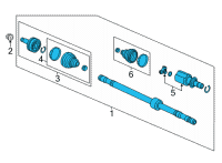 OEM 2022 Honda Civic DRIVESHAFT ASSY-, L Diagram - 44306-T21-A51