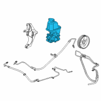 OEM 2015 Chevrolet Captiva Sport Power Steering Pump Diagram - 13581202