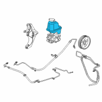 OEM 2014 Chevrolet Captiva Sport Power Steering Pump Reservoir Diagram - 13583194