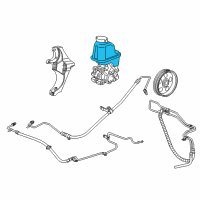 OEM Chevrolet Captiva Sport Power Steering Pump Reservoir Diagram - 13583194