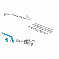 OEM 2017 Honda Fit Arm, Rear Wiper Diagram - 76720-T5A-003