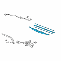 OEM Honda Fit Blade, Rear Windshield Wiper (350Mm) Diagram - 76730-T5A-003