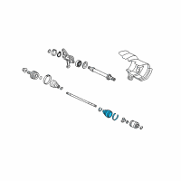 OEM Honda Boot Set, Inboard Diagram - 44017-SHJ-A01