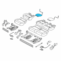 OEM 2021 Ford F-350 Super Duty Seat Cushion Heater Diagram - FL3Z-14D696-F