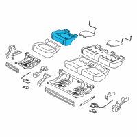 OEM 2016 Ford F-150 Seat Cushion Pad Diagram - FL3Z-1663840-B