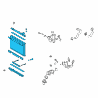 OEM Lexus IS F Radiator Assembly Diagram - 16400-38H10