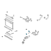 OEM 2018 Toyota Mirai By-Pass Hose Clamp Diagram - 96136-42501