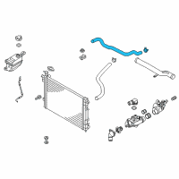 OEM Kia Sorento Hose-Radiator Upper Diagram - 254112P800