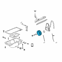 OEM Cadillac CTS Vibration Damper Diagram - 12675715