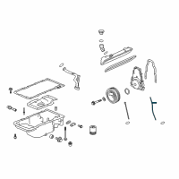 OEM Pontiac G8 Tube Asm-Oil Level Indicator Diagram - 92067056