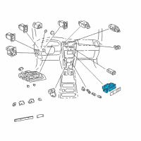 OEM Toyota Dash Control Unit Diagram - 55910-35090