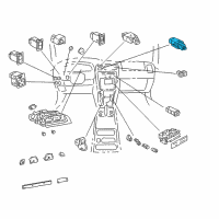 OEM Toyota 4Runner Switch Assy, Hazard Warning Signal Diagram - 84332-35050