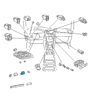 OEM 1997 Toyota 4Runner Speedometer Assy Diagram - 83220-35040