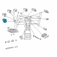 OEM 2000 Toyota Sienna Mirror Switch Diagram - 84870-06020