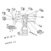 OEM 1998 Toyota 4Runner Gauge Sub-Assy, Water Temperature Receiver Diagram - 83883-35130