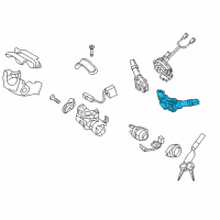 OEM Hyundai Elantra Coupe Switch Assembly-Lighting & Turn Signal Diagram - 93410-4R111