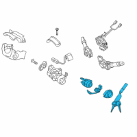 OEM 2017 Hyundai Elantra GT Key Sub Set-Steering Lock Diagram - 81900-A5F00