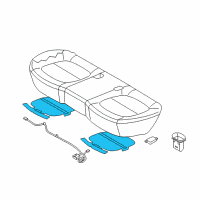 OEM Kia Heater Assembly-Seat Cushion Diagram - 89190B2000