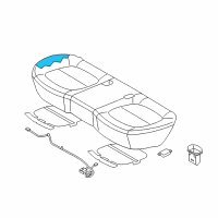 OEM 2014 Kia Soul Frame & Pad Assembly-Rear Diagram - 89150B2230