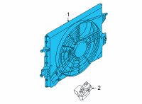 OEM Nissan Versa Motor Assy-Fan & Shroud Diagram - 21481-5RB0A