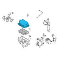 OEM 2014 Hyundai Accent Cover-Air Cleaner Diagram - 28111-1R100