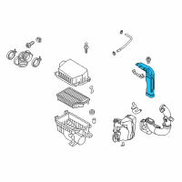 OEM 2017 Kia Rio Duct-Air "A" Diagram - 282101W110