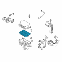 OEM 2015 Hyundai Accent FILTER-AIR CLEANER Diagram - 28113-1R100-AS