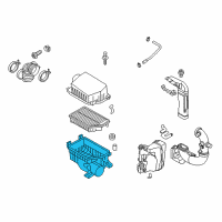 OEM Hyundai Veloster Body-Air Cleaner Diagram - 28112-1R100