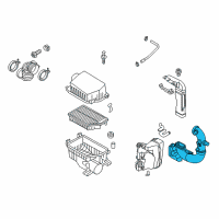 OEM 2016 Kia Rio Duct-Air Diagram - 282121W150