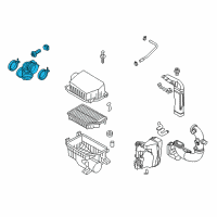 OEM Hyundai Accent Hose-Air Intake Diagram - 28138-3X000