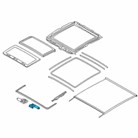 OEM 2021 BMW X2 Drive Roll.Sunblind Panorama Glass Roof Diagram - 67-61-7-933-150