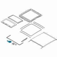 OEM BMW X2 Drive Panorama Glass Roof Diagram - 67-61-7-933-140