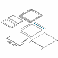 OEM BMW X2 Gasket, Glass Lid, Front Diagram - 54-10-7-461-204