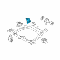 OEM 2012 Kia Sorento Engine Support Side Mount Bracket Diagram - 218252B100